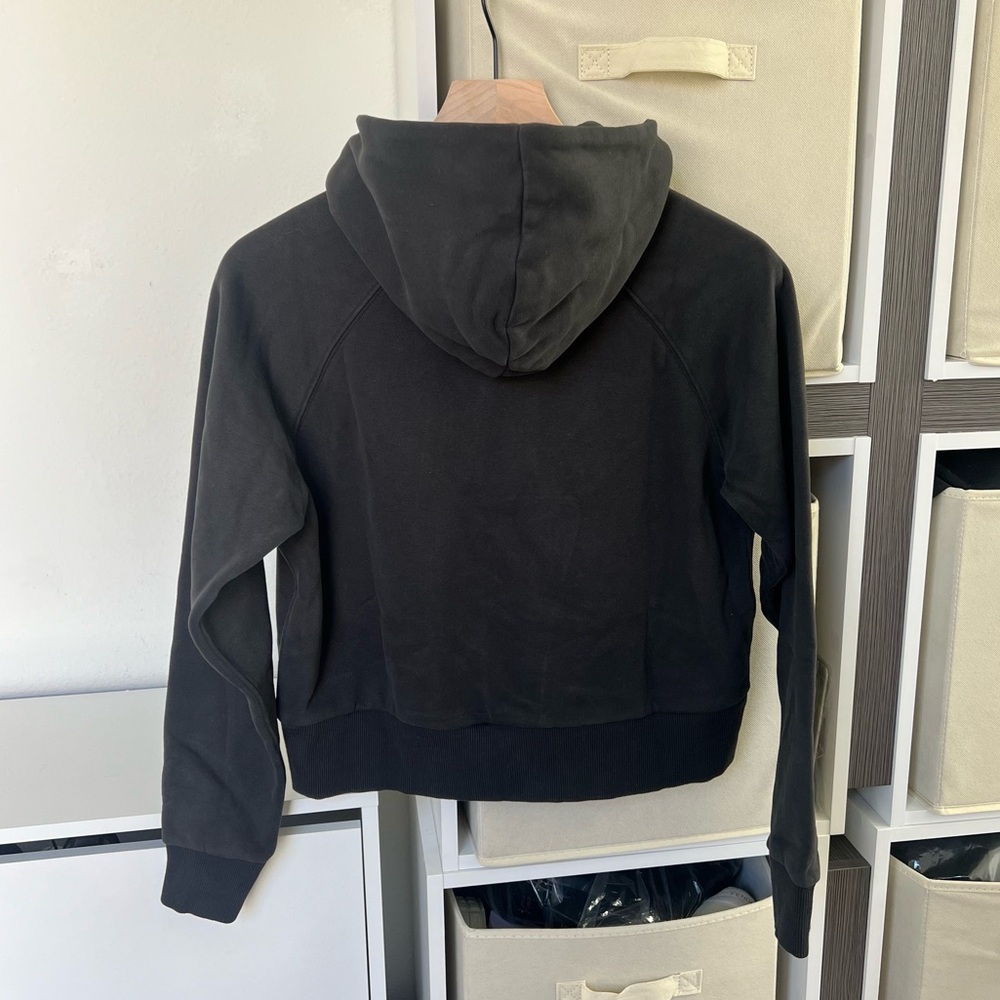 NWOT Vuori Restore Half Zip Hoodie in Washed Black - Picture 6 of 6